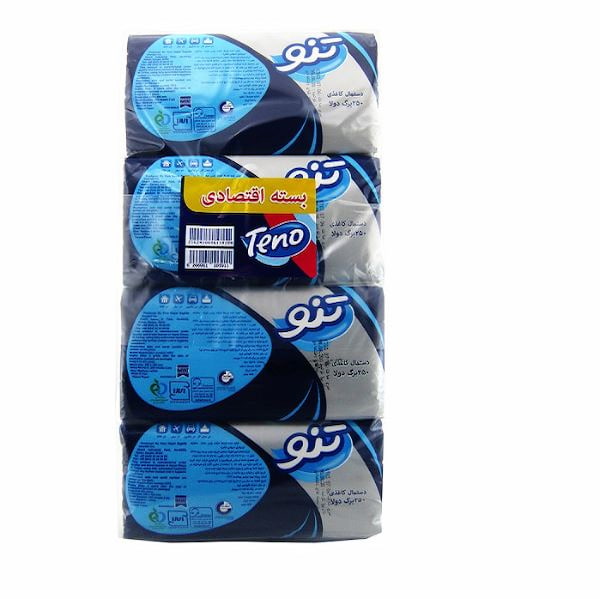 تصویر 3 از فروش دستمال کاغذی نایلونی تنو 250 برگ + قیمت خرید به صرفه